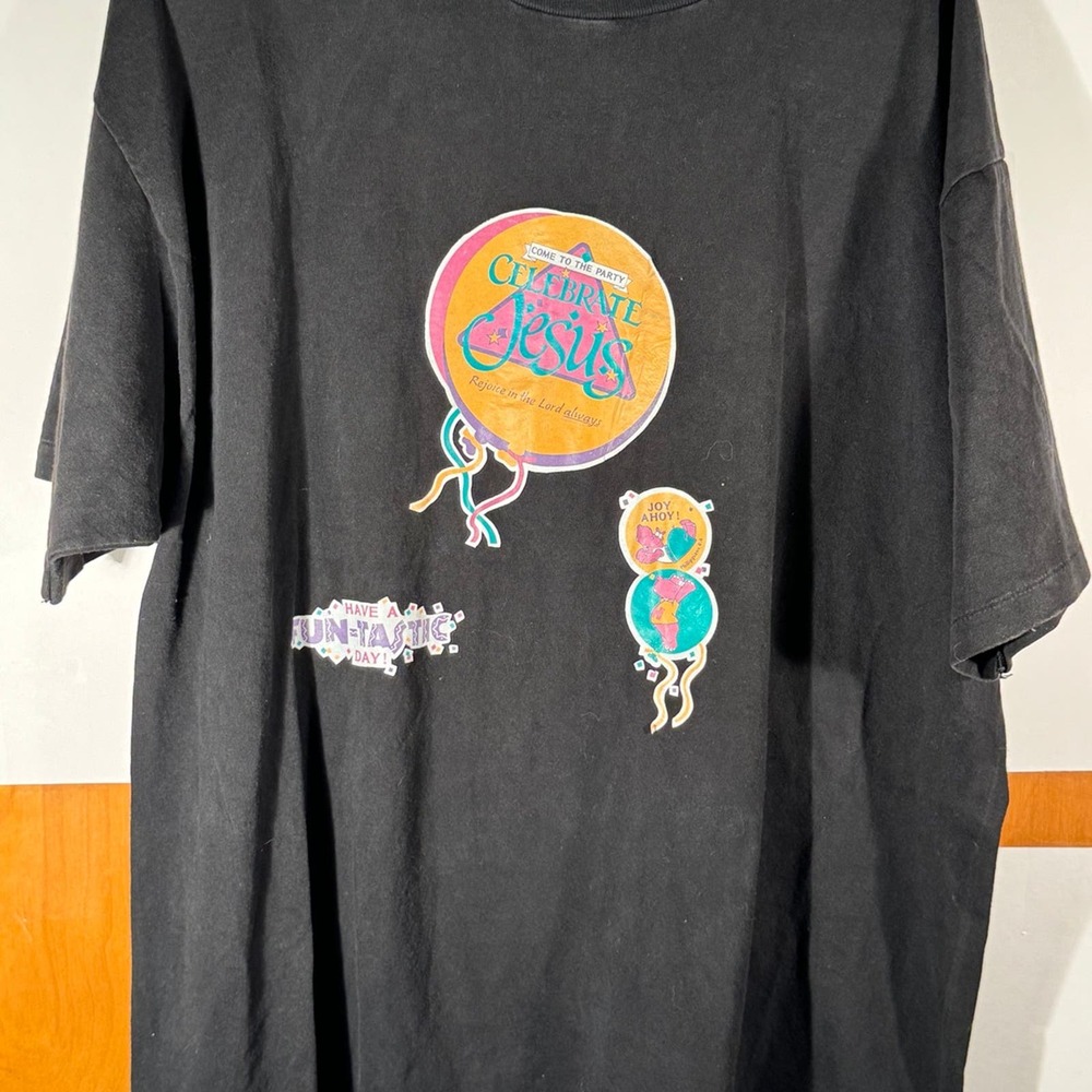 Vintage Celebrate Jesus Come To The Party Religious Shirt XL‎ Unisex USA